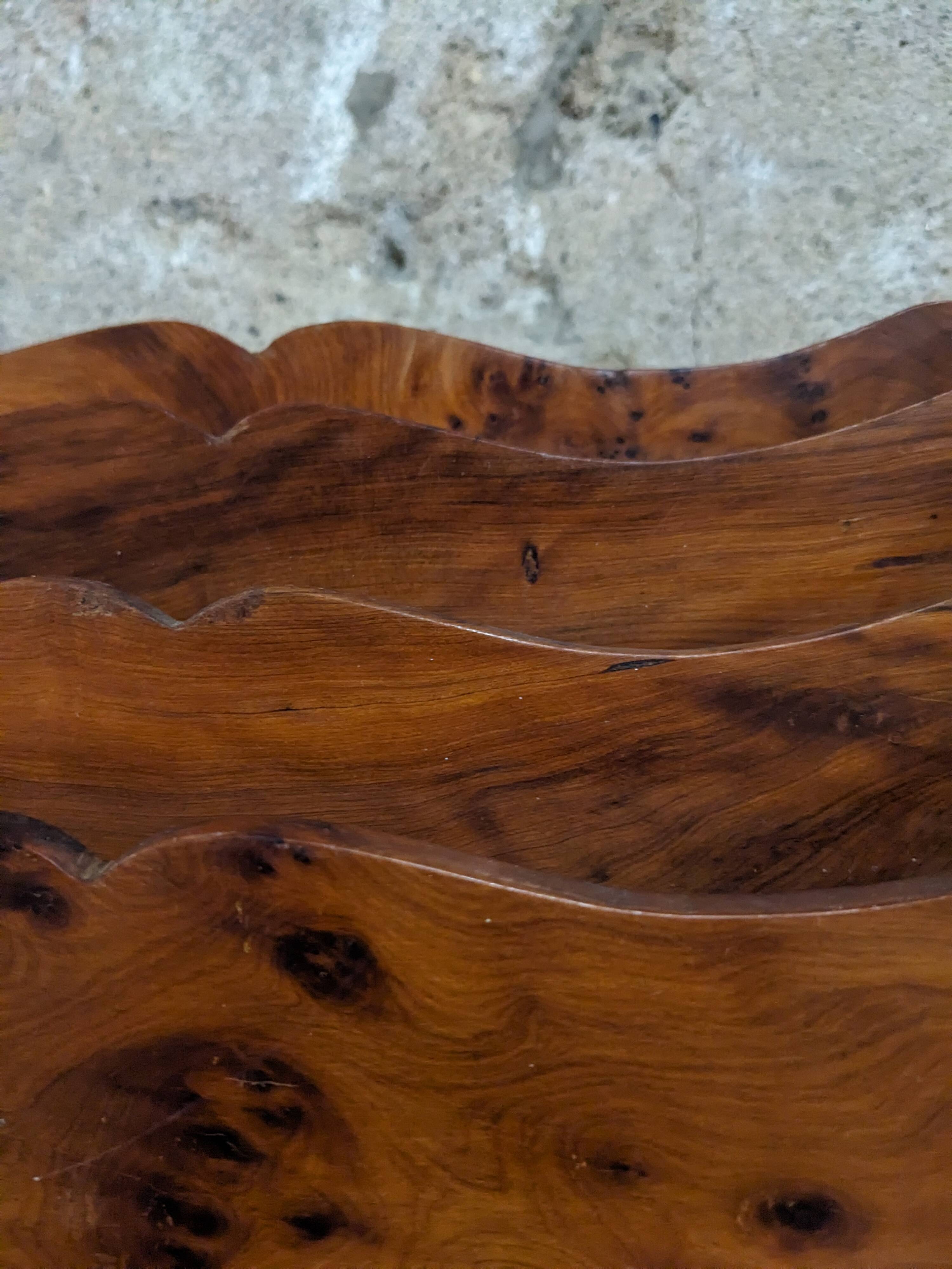 Thuja wood mail holder