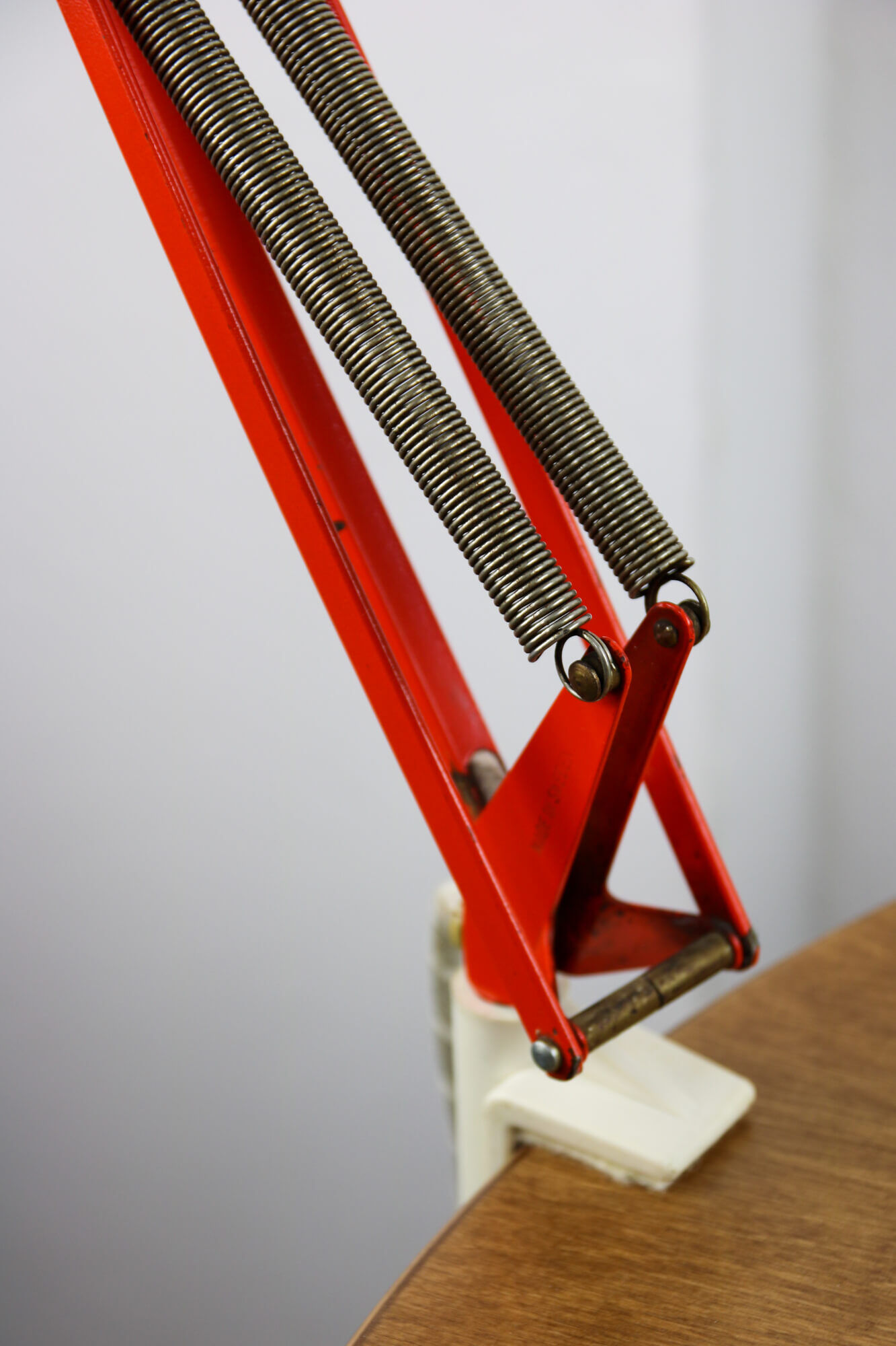 Orange Adjustable Achitect Table Lamp by Luxo, 1970s