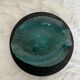 Vintage plate shaped of Arcoroc fish France turquoise