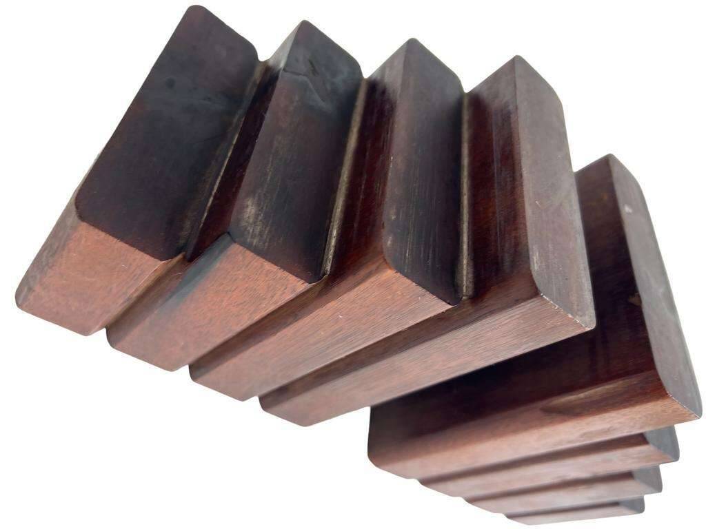 Vintage wooden bookends / book stand / decor