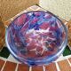 Set of Marmorean glass cups from Soisy Glassworks on school