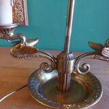 BOUILLOTTE LAMP IN BRONZE, SIGN DECOR