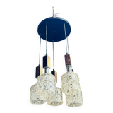 Lampe danoise en metallo cromato