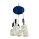 Lampe danoise en metallo cromato