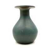 Vase vintage en céramique bleu clair, France 1960