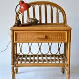 Rattan bedside