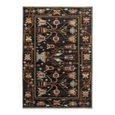Black floral Persian carpet