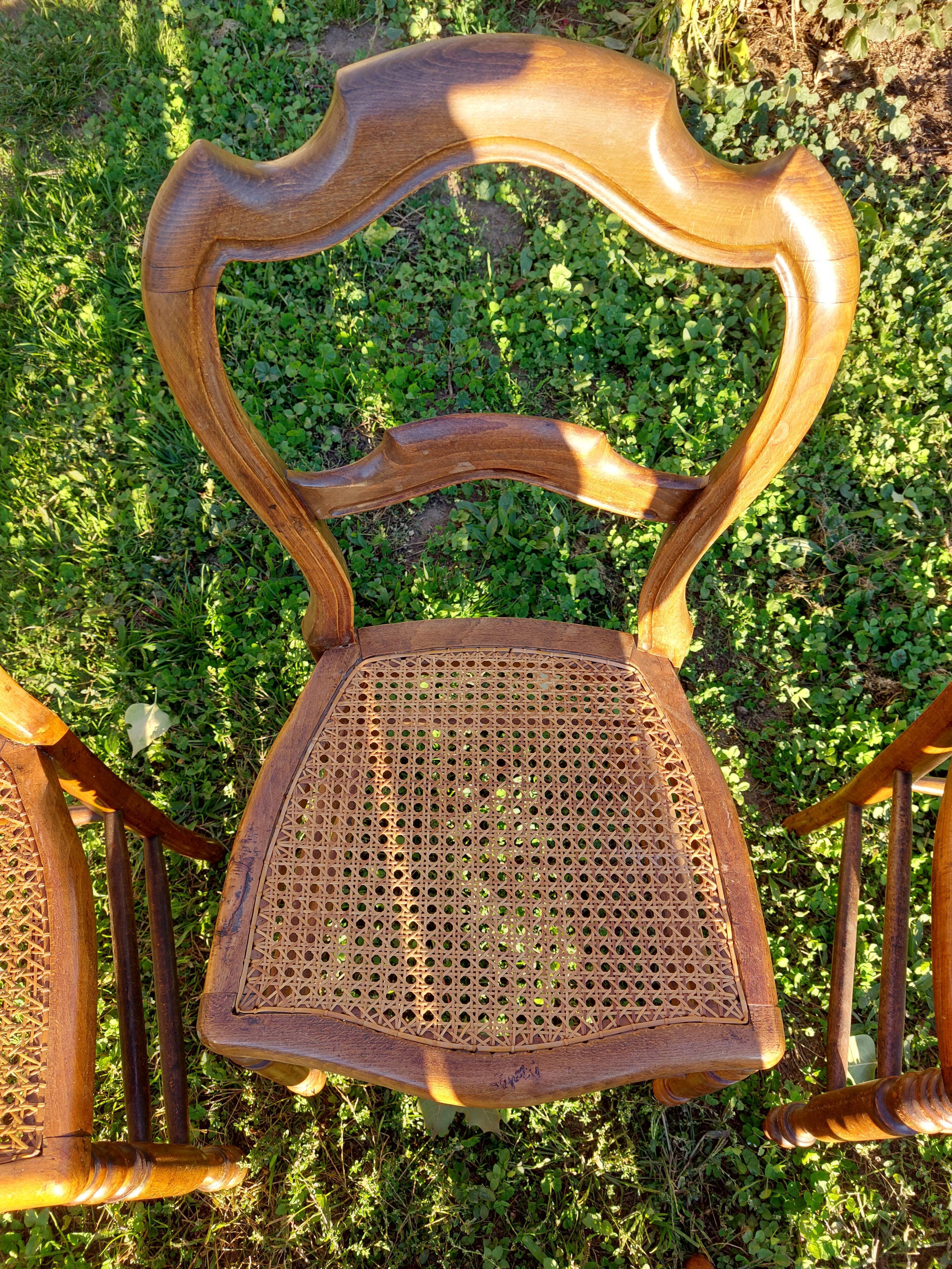 Lot of tanned chairs