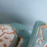 Green blue ceramic elephant