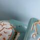 Green blue ceramic elephant