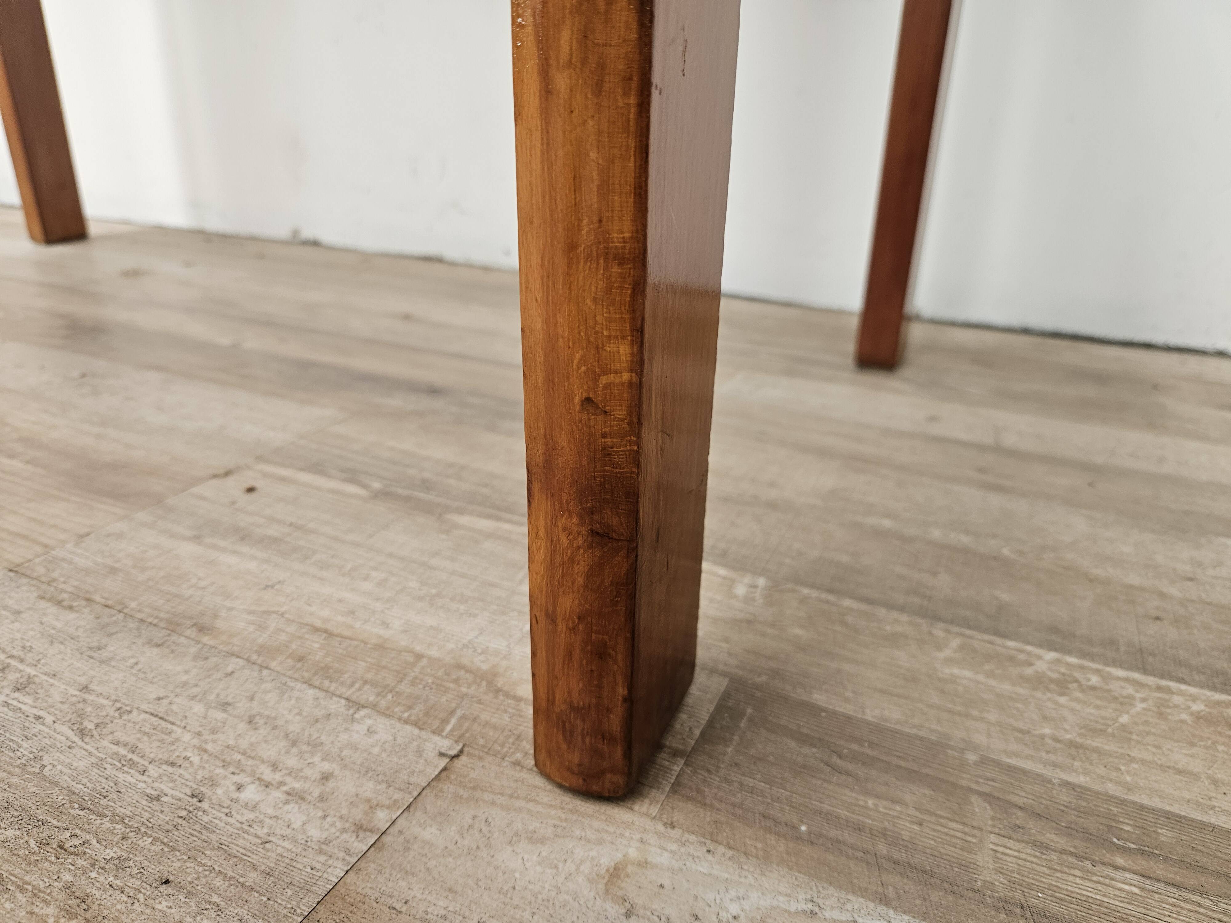 1950s Art Decò writing desk in walnut burl and blond walnut