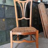 Low chair with high back, called nourishment period 1900, Art Nouveau