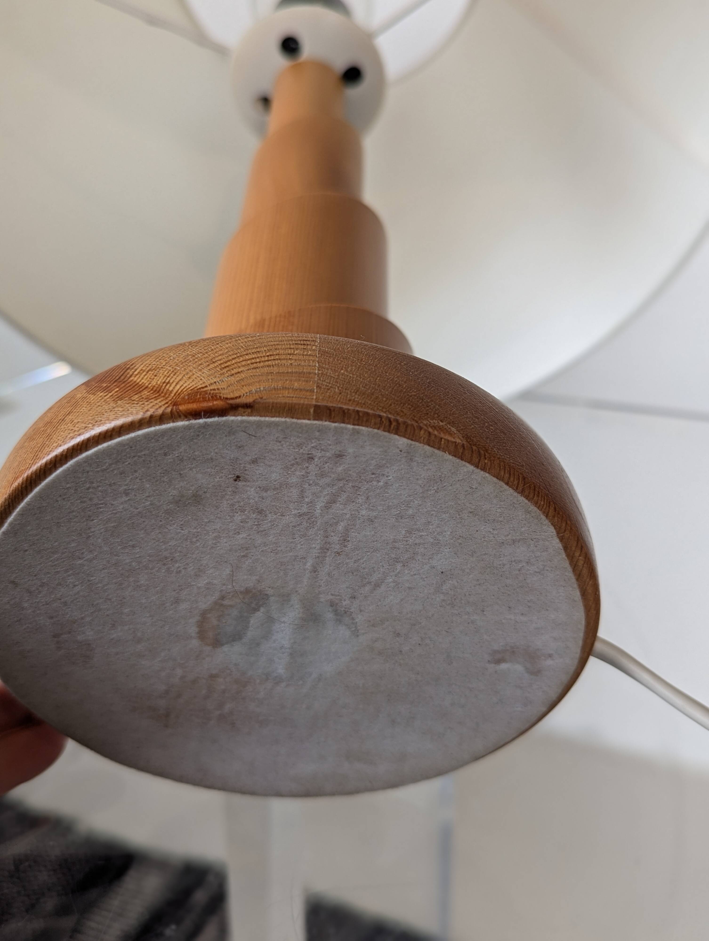 Pair of pine lamps, 1980s