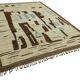 Handwoven Tribal One of a Kind 274 cm x 378 cm Beige Wool Carpet