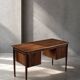 Vintage Scandinavian modern teak desk from the 1960s with drawers.