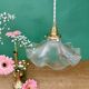 Vintage holophane glass pendant lampshade