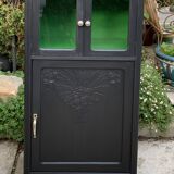 Buffet parisien vitré noir art déco 1930