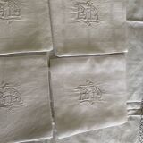 Set of linen towels monogram BD