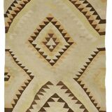 Turkish Anatolian Handmade Vintage Area Rug 246 cm x 147 cm