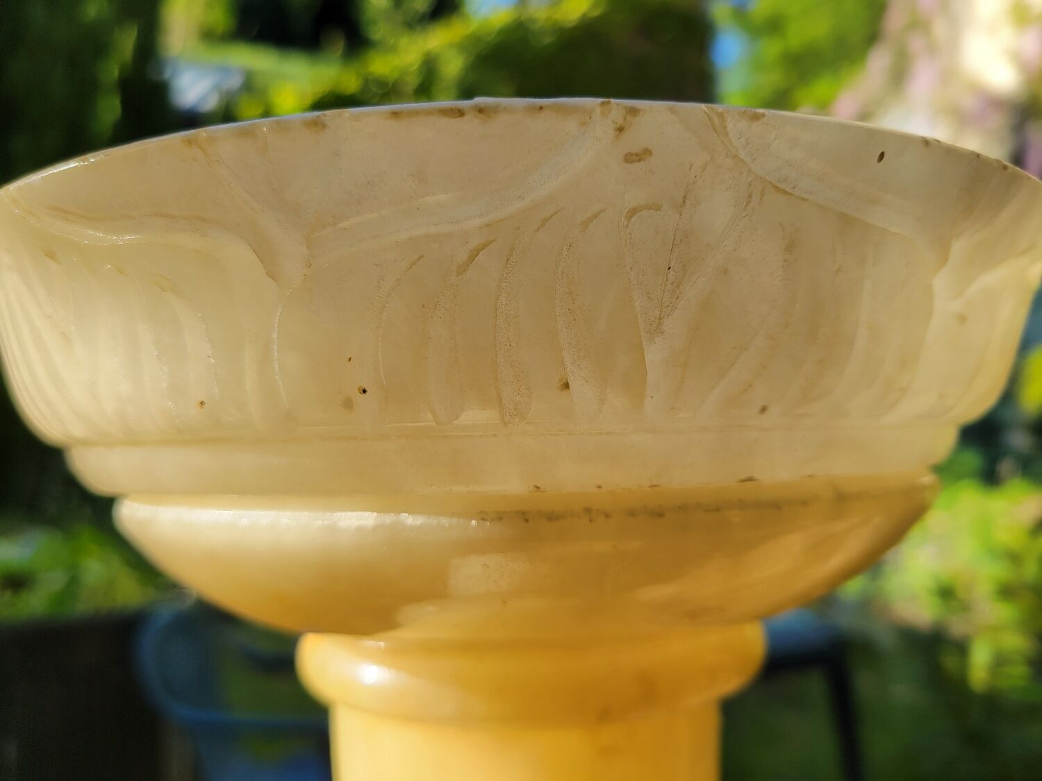 Alabaster pedestal column, 19th century