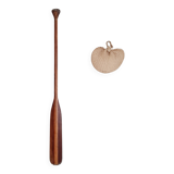 Old single wooden paddle