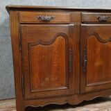 Rustic louis xv period sideboard in oak and poplar circa 1750