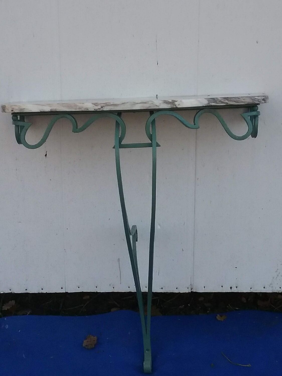 Small wrought iron console