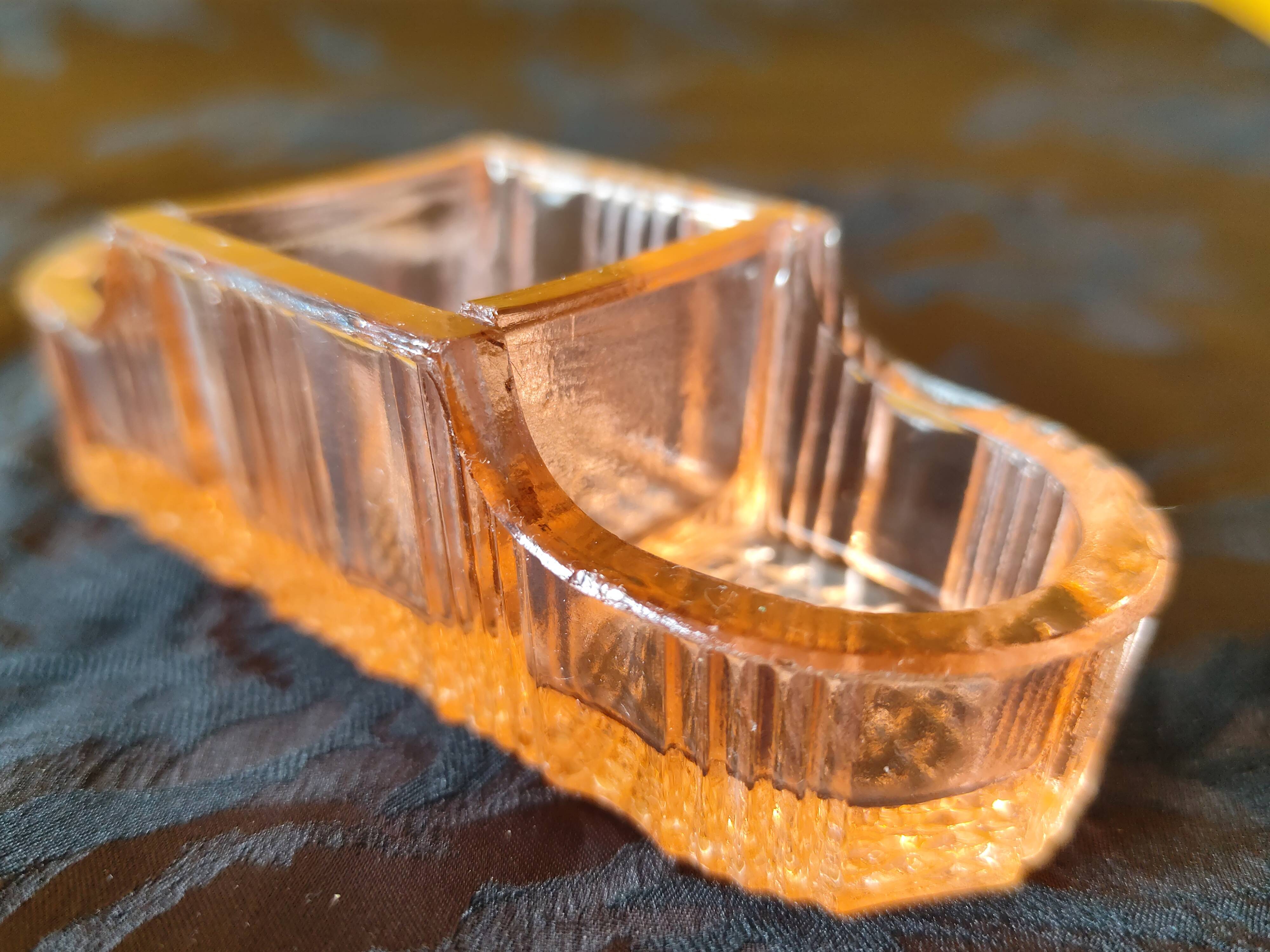 moulded glass salver