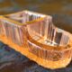 moulded glass salver