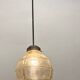 Vintage Bronze Glass Light Pendant 1960’s