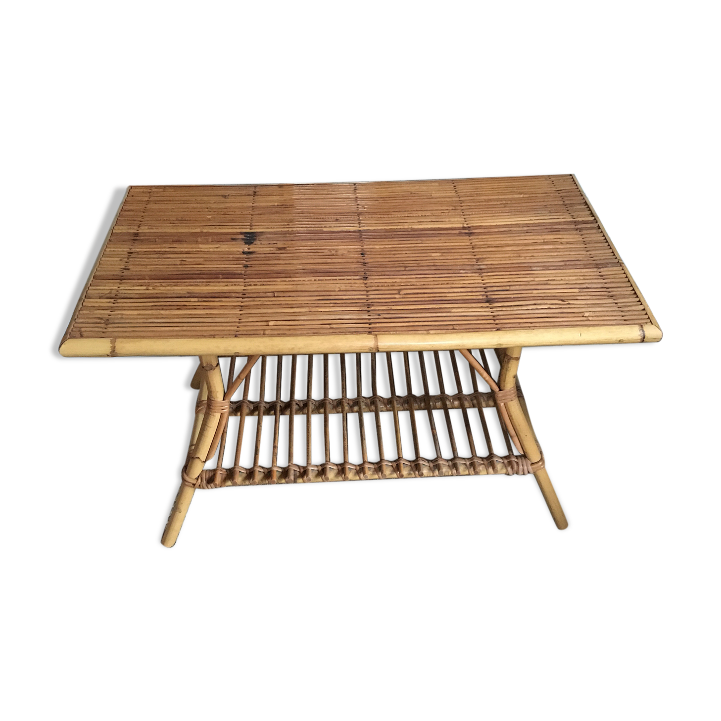 Rattan coffee table