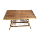 Table basse en rotin