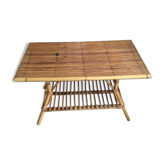 Rattan coffee table