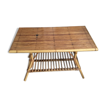 Rattan coffee table