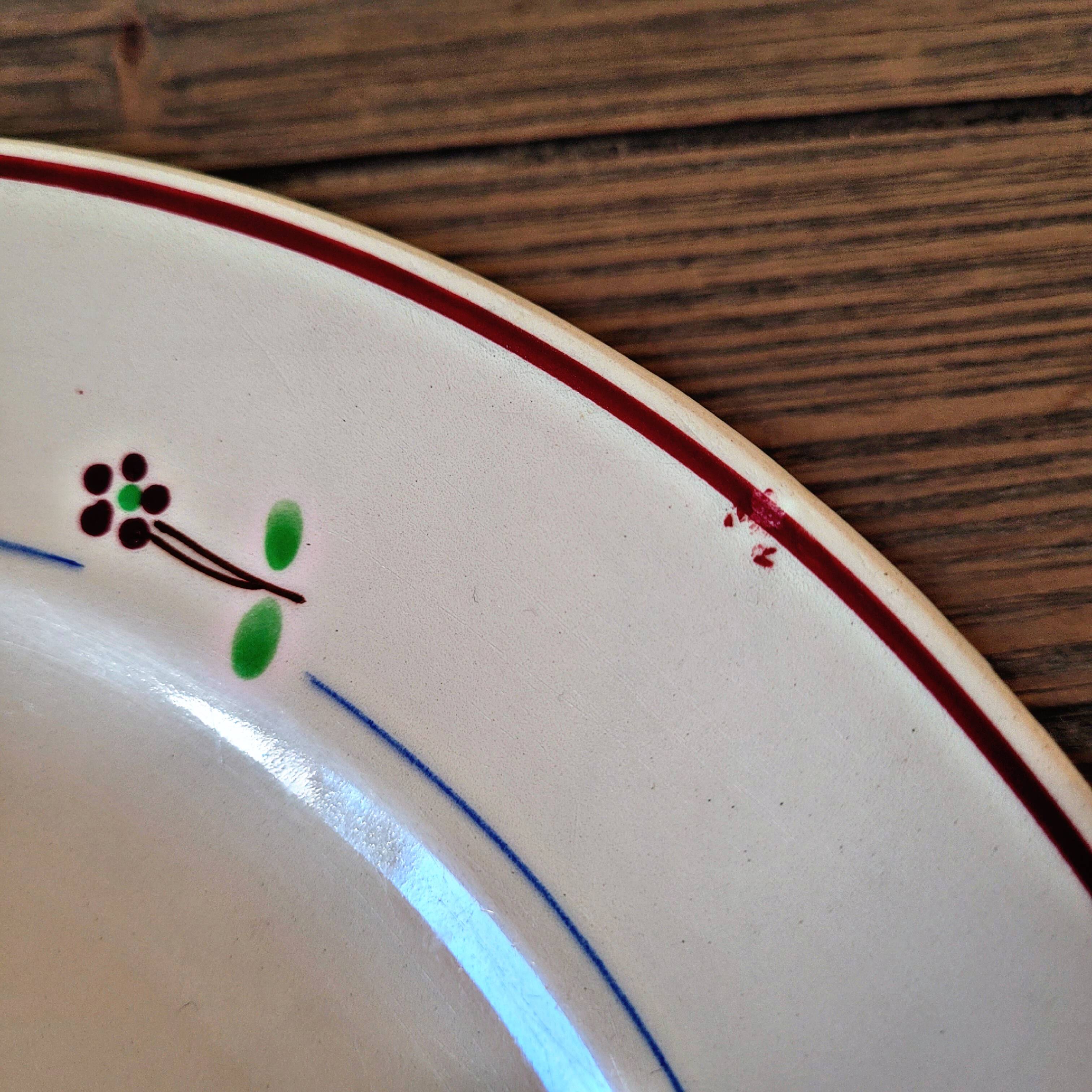 Round dishes Moulin des Loups Orchies, "Isabelle" service