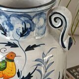Vase faïence peint main Italie vintage