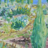 Vintage landscape painting