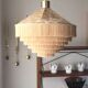 Scandinavian/vintage fringed suspension lamp Sweden