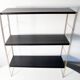 Étagères modulables en acier laiton et noir 60s
