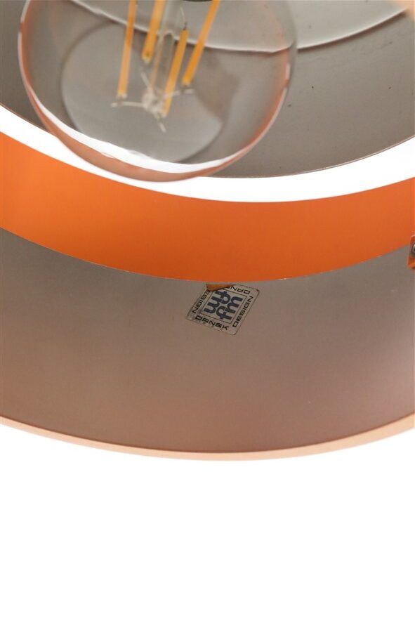 Set of 2 Fog & Mørup / Jo Hammerborg “Juno” pendant lamps / Mid-century Danish modern design / Copper / 1960s / 1970s