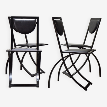 Sinus chairs by KFF from the 80s Bauhaus design