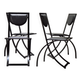 Sinus chairs by KFF from the 80s Bauhaus design