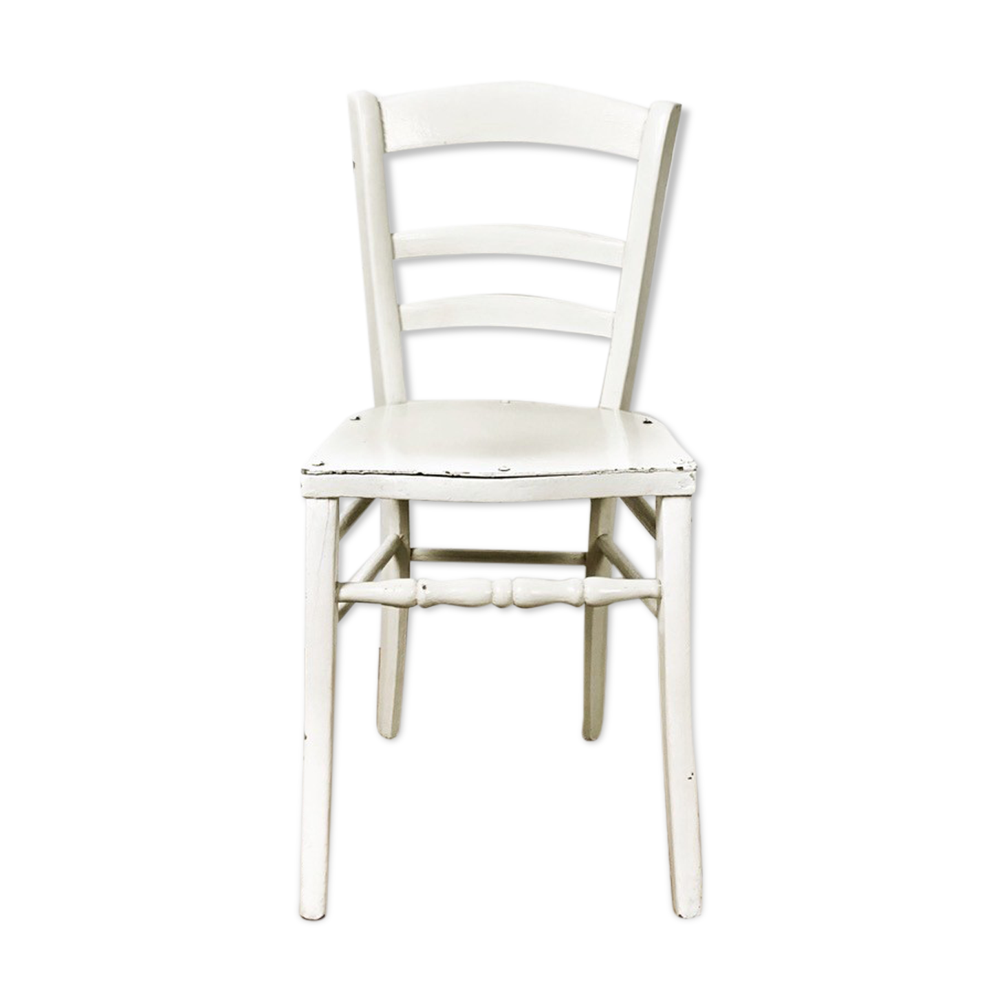 Painted wooden old bistro chair