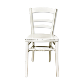 Painted wooden old bistro chair