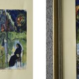 Oil on canvas framed by Frideborg Bryth, Finis Lordes, 1950