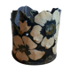 Vintage jar sheet painted flowers