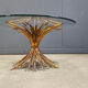 Vintage sheaf of wheat Coco Chanel coffee table, 1960s