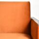 Foldable sofa, reddish velvet, restored, 1960s