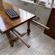 Table repas style drapière noyer 2m5/3m5 1900
