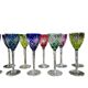 12 coloured cups / glasses Saint-Louis model Chantilly